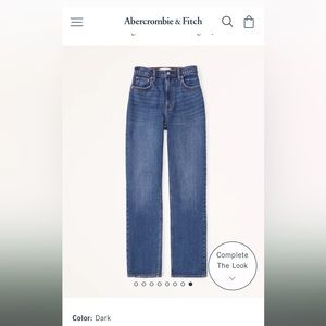 Abercrombie & Fitch Ultra High Rise 90s Straight Jean